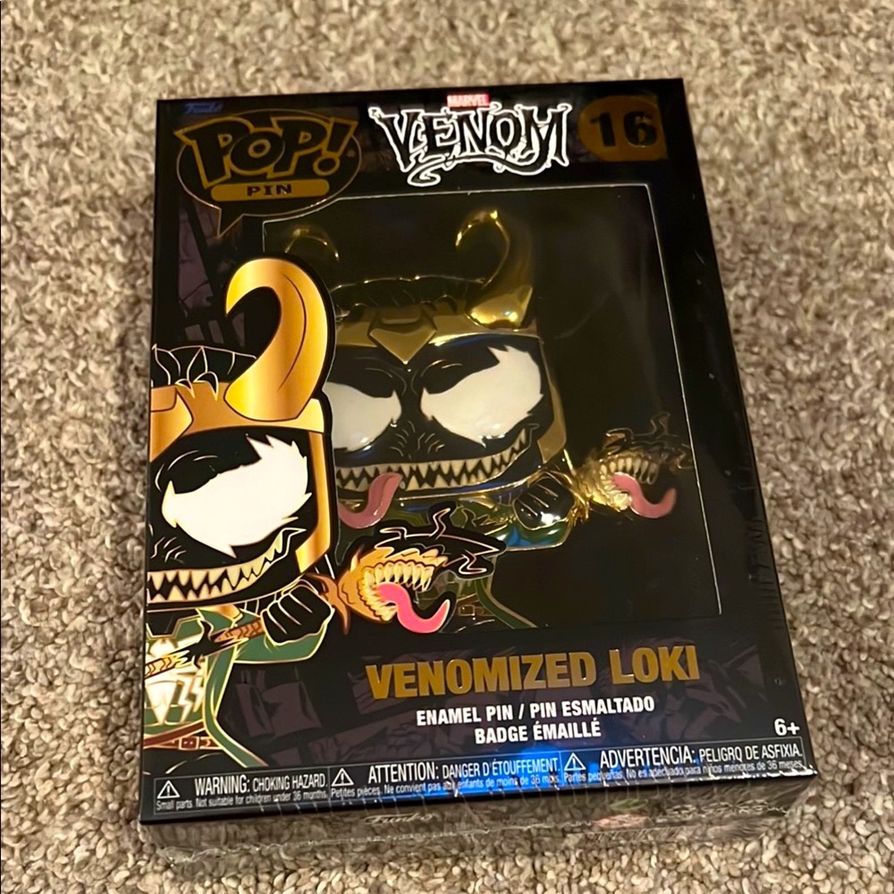 Funko Pop! Venomized Loki Enamel Pin / Marvel Venom 16